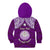 Personalised Marshall Islands Kid Hoodie Purple Polynesian Tribal Mix Coat Of Arms LT14 - Polynesian Pride