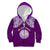 Personalised Marshall Islands Kid Hoodie Purple Polynesian Tribal Mix Coat Of Arms LT14 Zip Hoodie Purple - Polynesian Pride