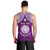 Personalised Marshall Islands Men Tank Top Purple Polynesian Tribal Mix Coat Of Arms LT14 - Polynesian Pride