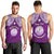 Personalised Marshall Islands Men Tank Top Purple Polynesian Tribal Mix Coat Of Arms LT14 - Polynesian Pride