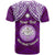 Custom Marshall Islands T Shirt Purple Polynesian Tribal Mix Coat Of Arms LT14 - Polynesian Pride