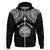 Custom Marshall Islands Hoodie Black Polynesian Tribal Mix Coat of Arms LT14 Zip Hoodie Black - Polynesian Pride