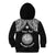 Personalised Marshall Islands Kid Hoodie Black Polynesian Tribal Mix Coat Of Arms LT14 - Polynesian Pride