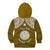 Personalised Marshall Islands Kid Hoodie Gold Polynesian Tribal Mix Coat Of Arms LT14 - Polynesian Pride