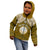 Personalised Marshall Islands Kid Hoodie Gold Polynesian Tribal Mix Coat Of Arms LT14 - Polynesian Pride