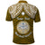 Custom Marshall Islands Polo Shirt Gold Polynesian Tribal Mix Coat Of Arms LT14 - Polynesian Pride