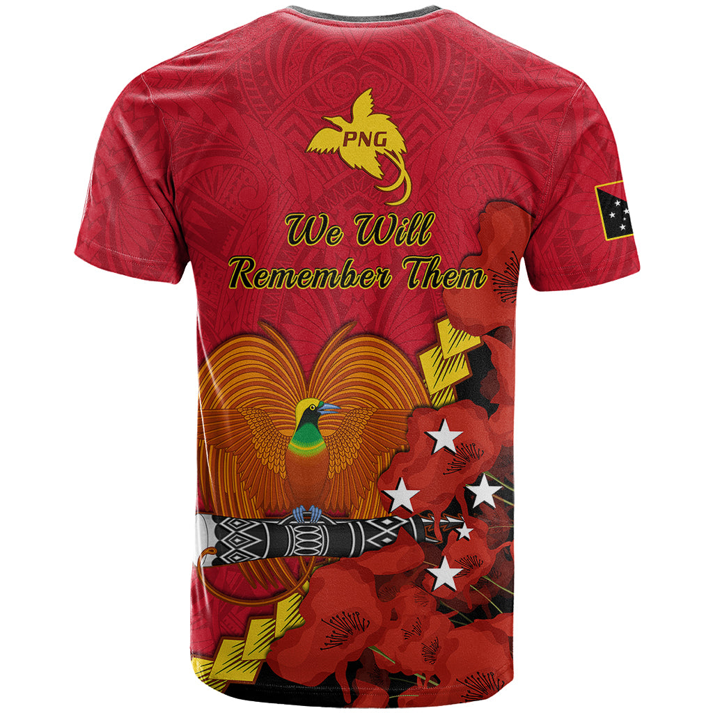Polynesian Pride Remembrance Day PNG T Shirt Papua New Guinea We Will Remember Them LT14 - Polynesian Pride