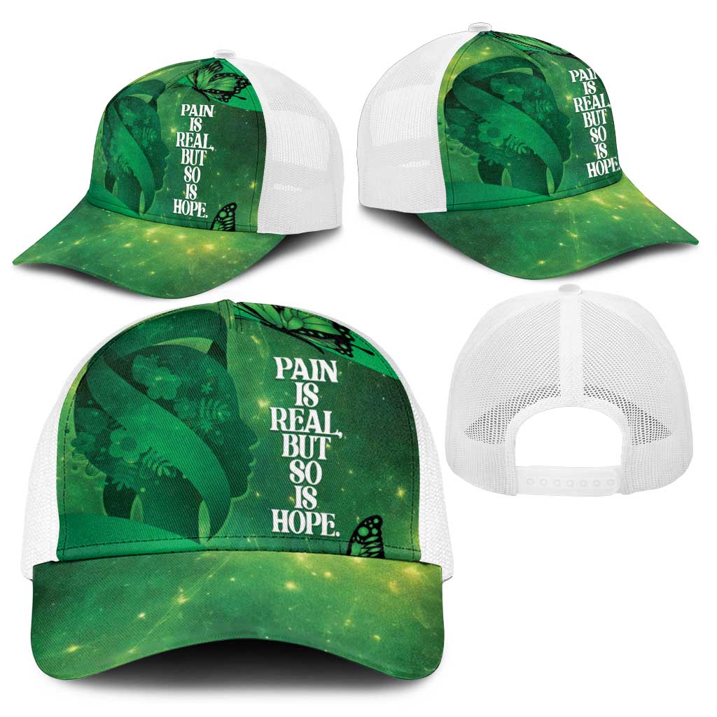 World Mental Health Awareness Month Baseball Net Cap Warriors Brave Strong Galaxy Vibes - Polynesian Pride