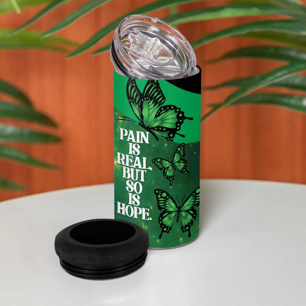 Personalised World Mental Health Awareness Month 4 in 1 Can Cooler Tumbler Warriors Brave Strong Galaxy Vibes