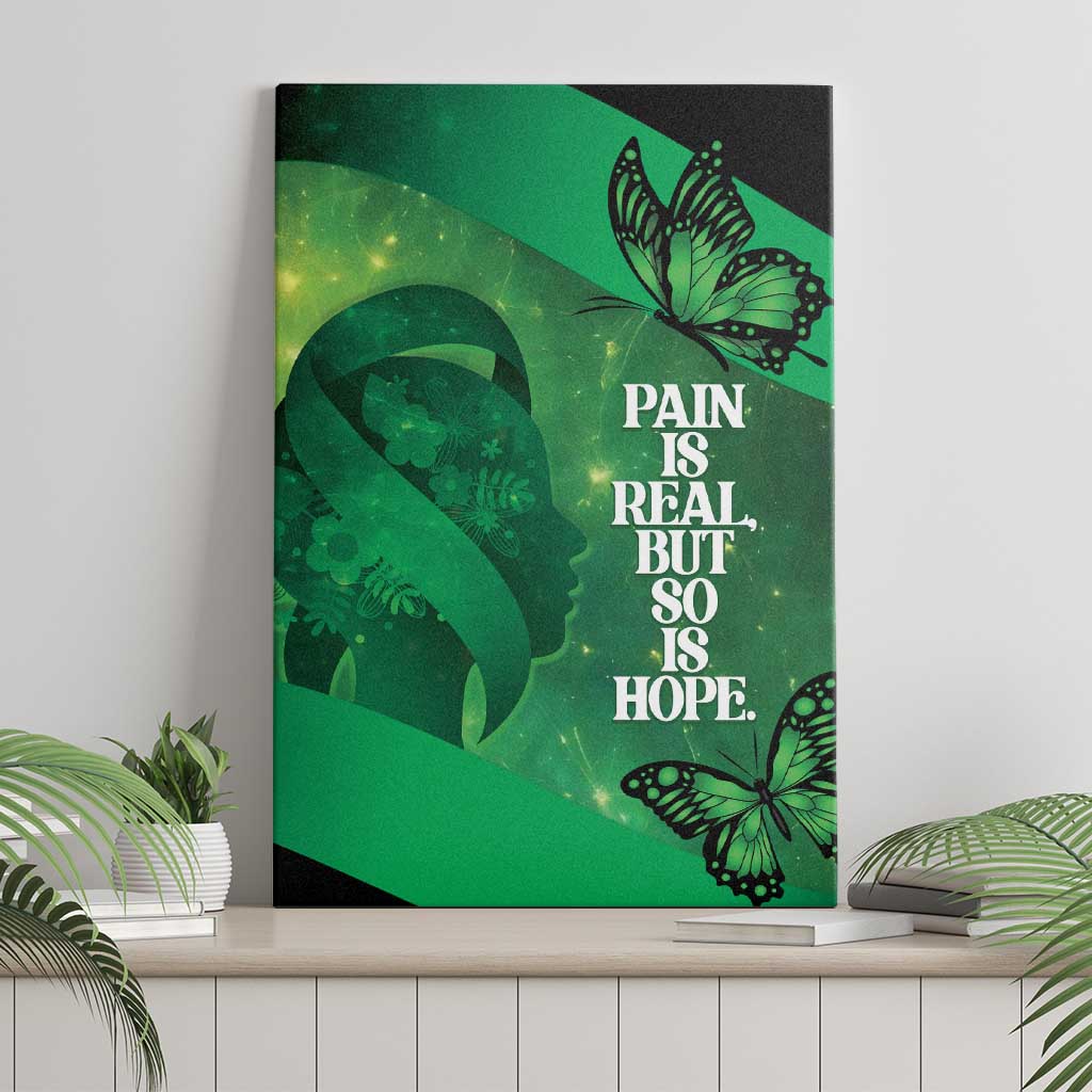 World Mental Health Awareness Month Canvas Wall Art Warriors Brave Strong Galaxy Vibes
