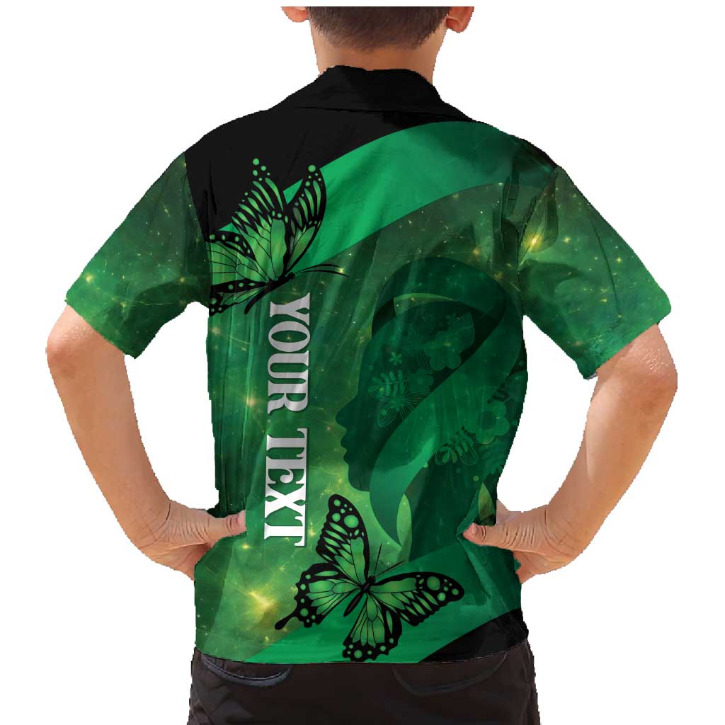 Personalised World Mental Health Awareness Month Family Matching Mermaid Dress and Hawaiian Shirt Warriors Brave Strong Galaxy Vibes