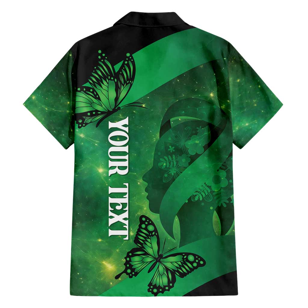 Personalised World Mental Health Awareness Month Family Matching Short Sleeve Bodycon Dress and Hawaiian Shirt Warriors Brave Strong Galaxy Vibes