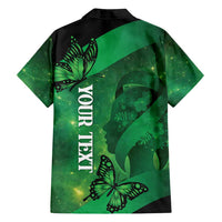 Personalised World Mental Health Awareness Month Family Matching Summer Maxi Dress and Hawaiian Shirt Warriors Brave Strong Galaxy Vibes