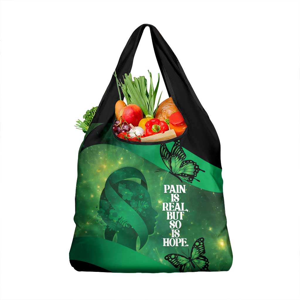 World Mental Health Awareness Month Grocery Bag Warriors Brave Strong Galaxy Vibes