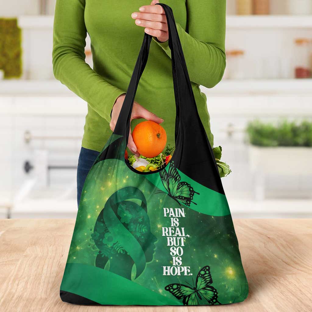 World Mental Health Awareness Month Grocery Bag Warriors Brave Strong Galaxy Vibes