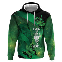 Personalised World Mental Health Awareness Month Hoodie Warriors Brave Strong Galaxy Vibes