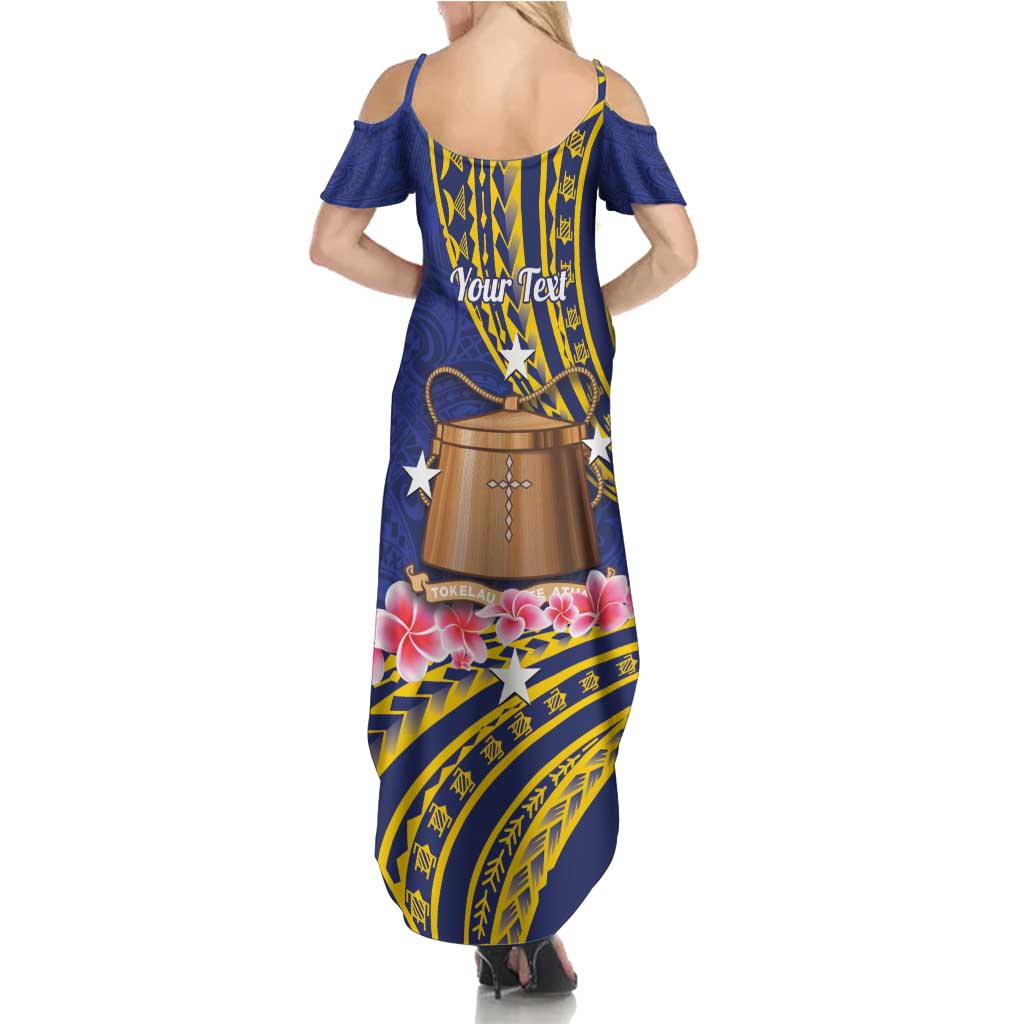 Personalised Tokelau Tokehega Day Family Matching Summer Maxi Dress and Hawaiian Shirt Tokelauan Tatau Flag Color LT14 - Polynesian Pride
