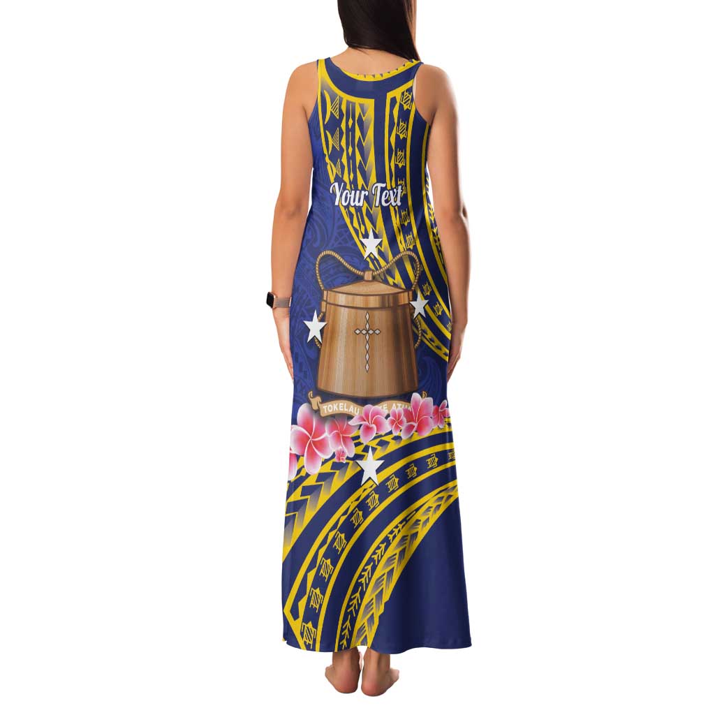 Personalised Tokelau Tokehega Day Family Matching Tank Maxi Dress and Hawaiian Shirt Tokelauan Tatau Flag Color LT14 - Polynesian Pride
