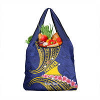 Personalised Tokelau Tokehega Day Grocery Bag Tokelauan Tatau Flag Color LT14 1-pack One Size Blue - Polynesian Pride