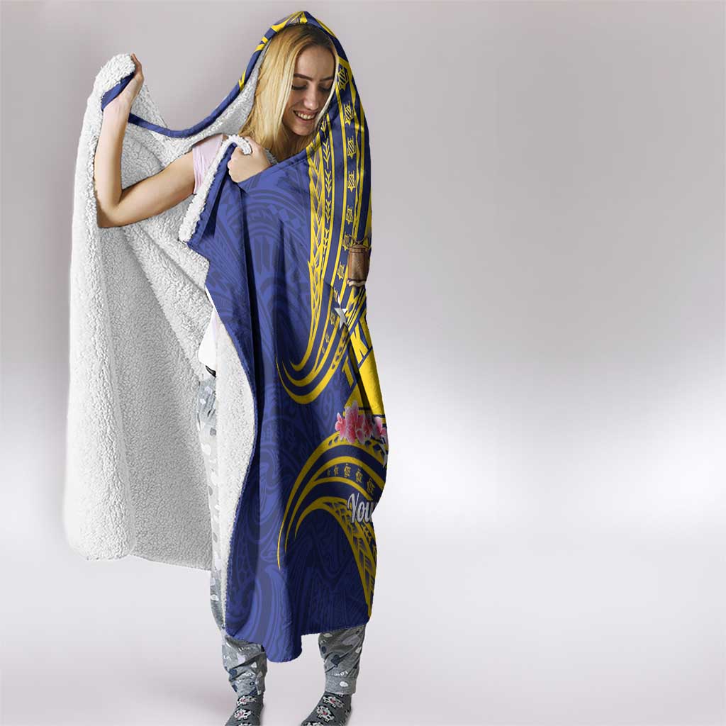 Personalised Tokelau Tokehega Day Hooded Blanket Tokelauan Tatau Flag Color LT14 - Polynesian Pride
