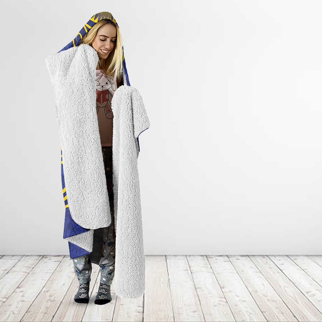 Personalised Tokelau Tokehega Day Hooded Blanket Tokelauan Tatau Flag Color LT14 - Polynesian Pride