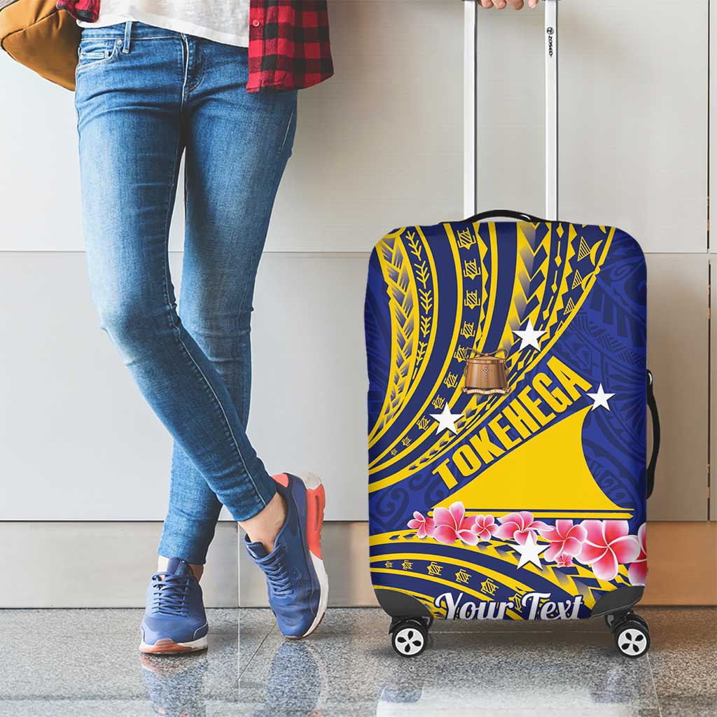 Personalised Tokelau Tokehega Day Luggage Cover Tokelauan Tatau Flag Color - Polynesian Pride