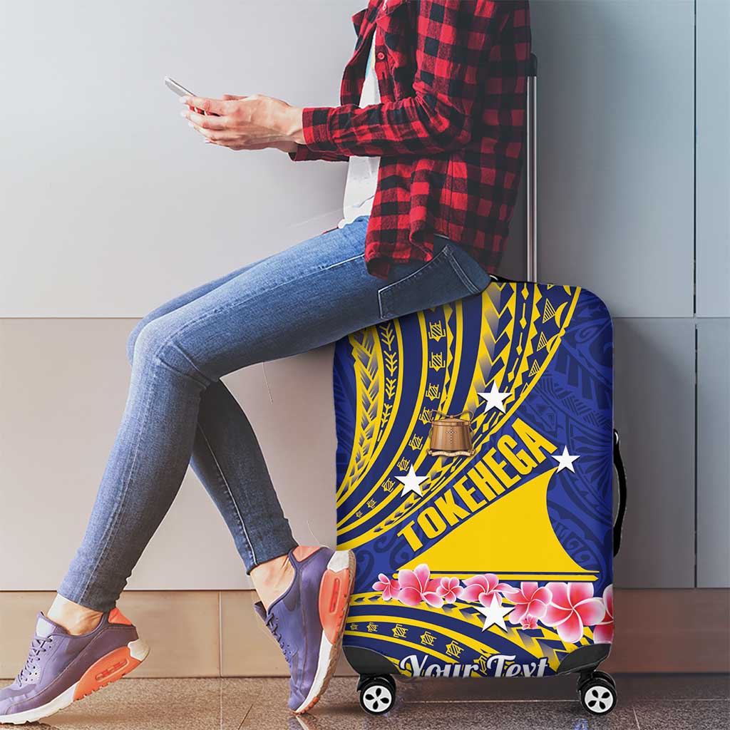 Personalised Tokelau Tokehega Day Luggage Cover Tokelauan Tatau Flag Color - Polynesian Pride
