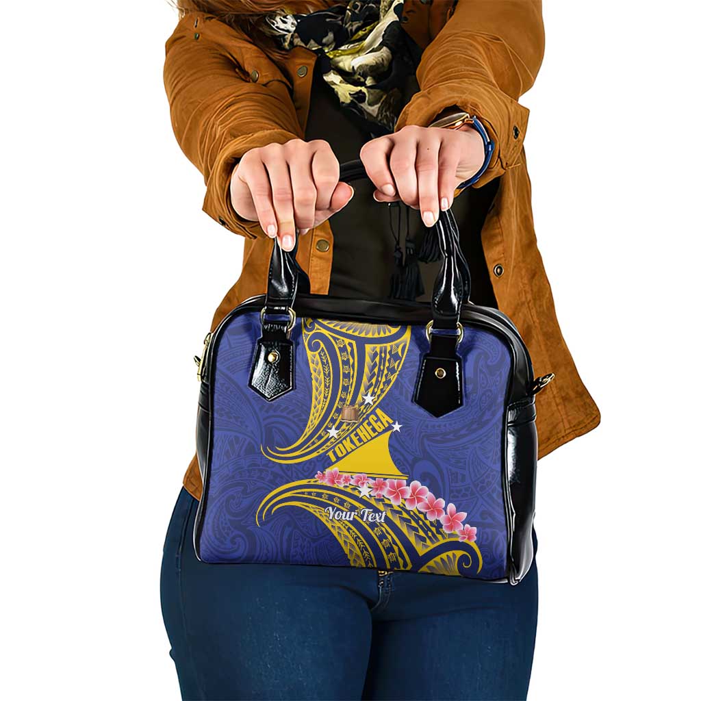 Personalised Tokelau Tokehega Day Shoulder Handbag Tokelauan Tatau Flag Color - Polynesian Pride