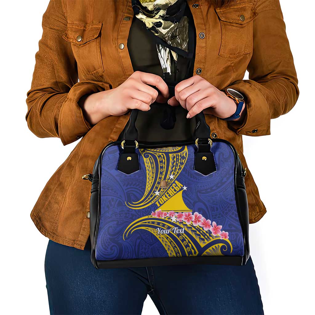 Personalised Tokelau Tokehega Day Shoulder Handbag Tokelauan Tatau Flag Color LT14 - Polynesian Pride