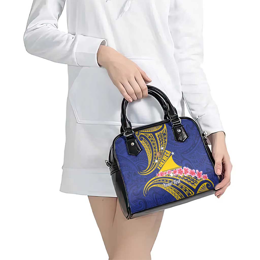 Personalised Tokelau Tokehega Day Shoulder Handbag Tokelauan Tatau Flag Color LT14 - Polynesian Pride