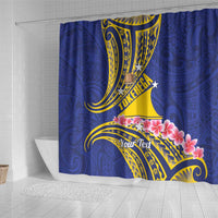 Personalised Tokelau Tokehega Day Shower Curtain Tokelauan Tatau Flag Color LT14 - Polynesian Pride