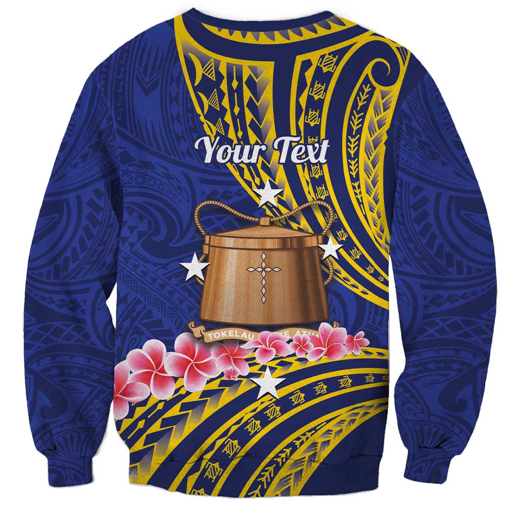 Personalised Tokelau Tokehega Day Sweatshirt Tokelauan Tatau Flag Color LT14 - Polynesian Pride