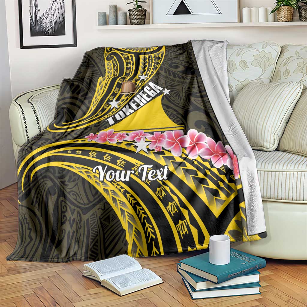 Personalised Tokelau Tokehega Day Blanket Tokelauan Tatau Black Color LT14 Black - Polynesian Pride