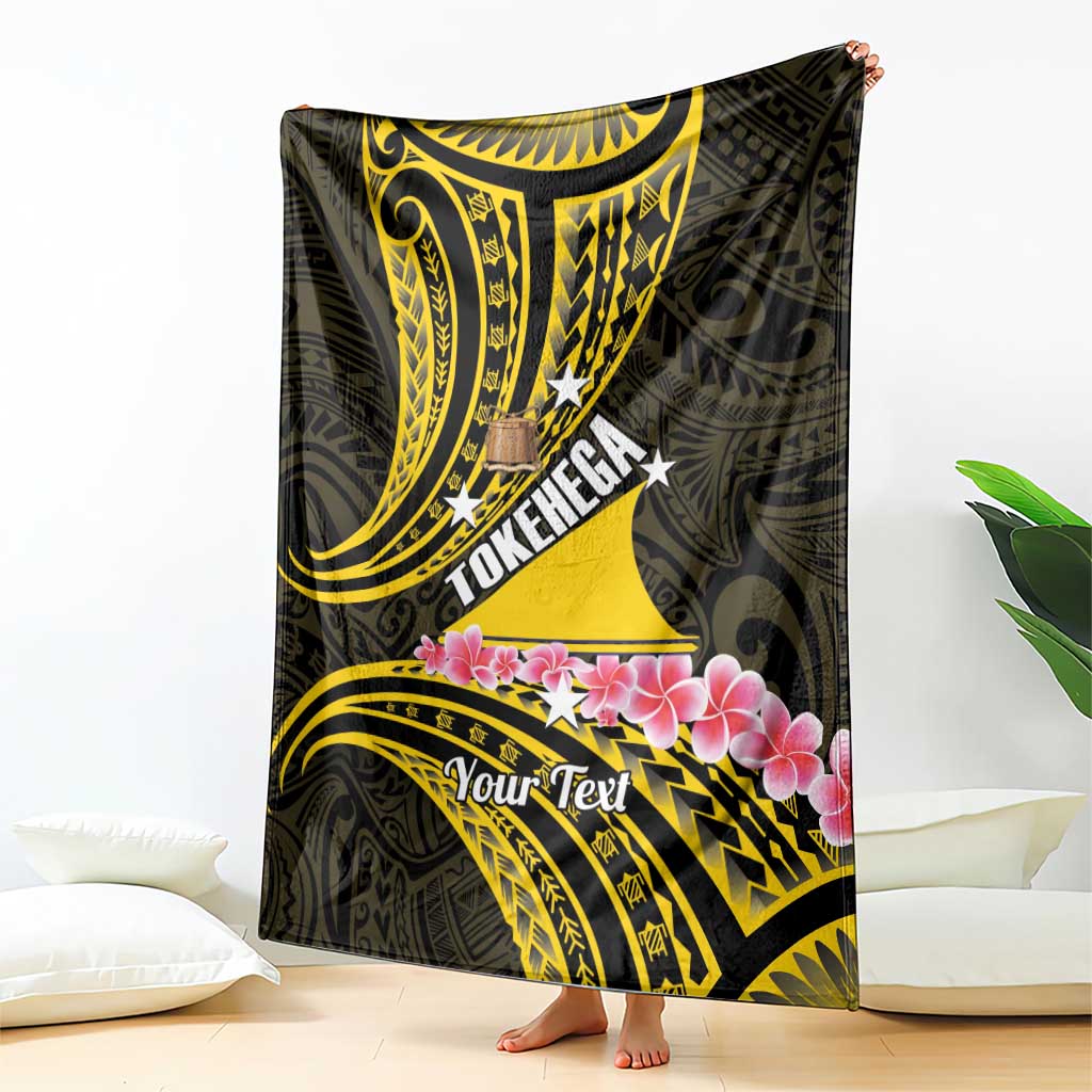 Personalised Tokelau Tokehega Day Blanket Tokelauan Tatau Black Color LT14 - Polynesian Pride