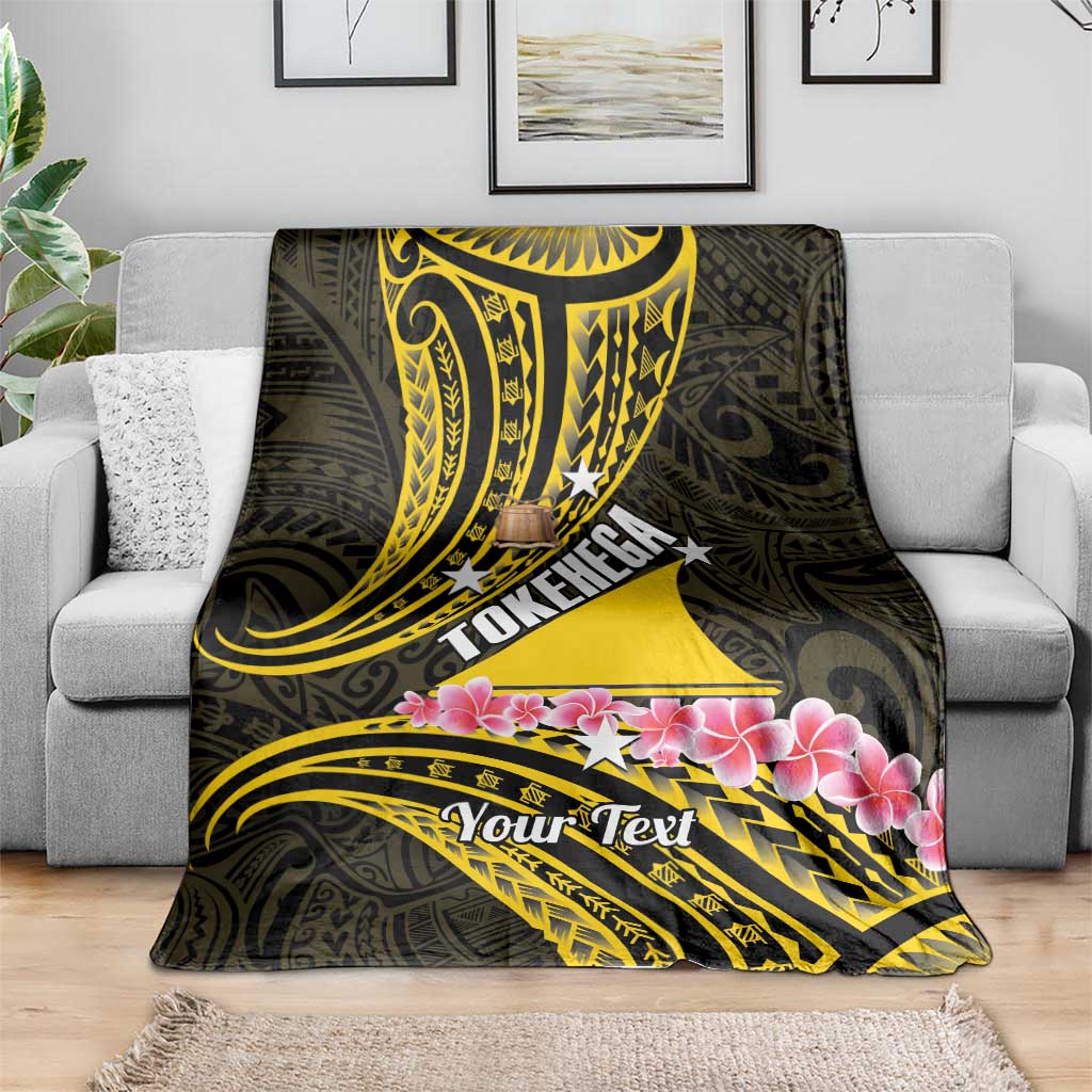 Personalised Tokelau Tokehega Day Blanket Tokelauan Tatau Black Color LT14 - Polynesian Pride