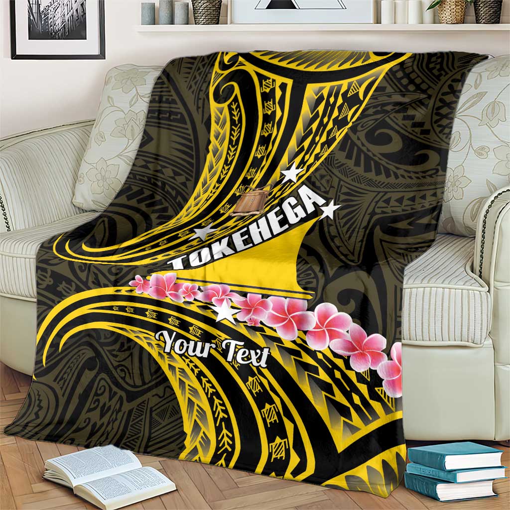Personalised Tokelau Tokehega Day Blanket Tokelauan Tatau Black Color LT14 - Polynesian Pride