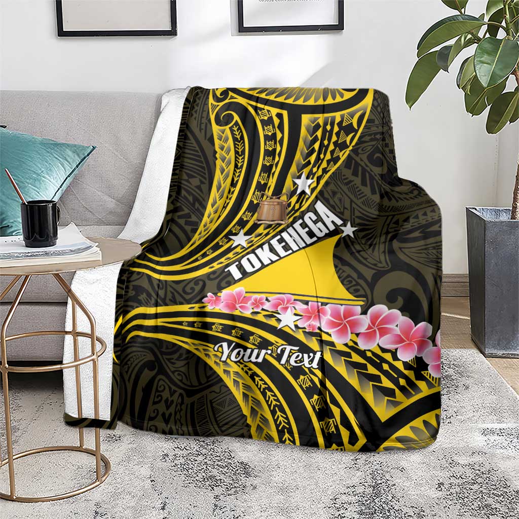 Personalised Tokelau Tokehega Day Blanket Tokelauan Tatau Black Color LT14 - Polynesian Pride