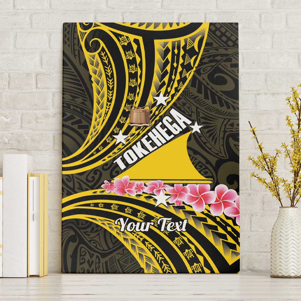 Personalised Tokelau Tokehega Day Canvas Wall Art Tokelauan Tatau Black Color LT14 Without Frame Black - Polynesian Pride