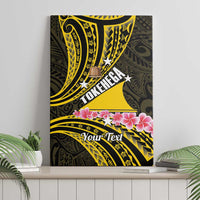 Personalised Tokelau Tokehega Day Canvas Wall Art Tokelauan Tatau Black Color LT14 - Polynesian Pride