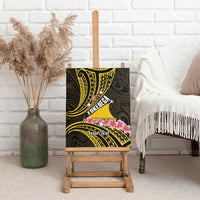 Personalised Tokelau Tokehega Day Canvas Wall Art Tokelauan Tatau Black Color LT14 - Polynesian Pride