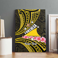 Personalised Tokelau Tokehega Day Canvas Wall Art Tokelauan Tatau Black Color LT14 - Polynesian Pride