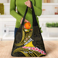 Personalised Tokelau Tokehega Day Grocery Bag Tokelauan Tatau Black Color LT14 - Polynesian Pride