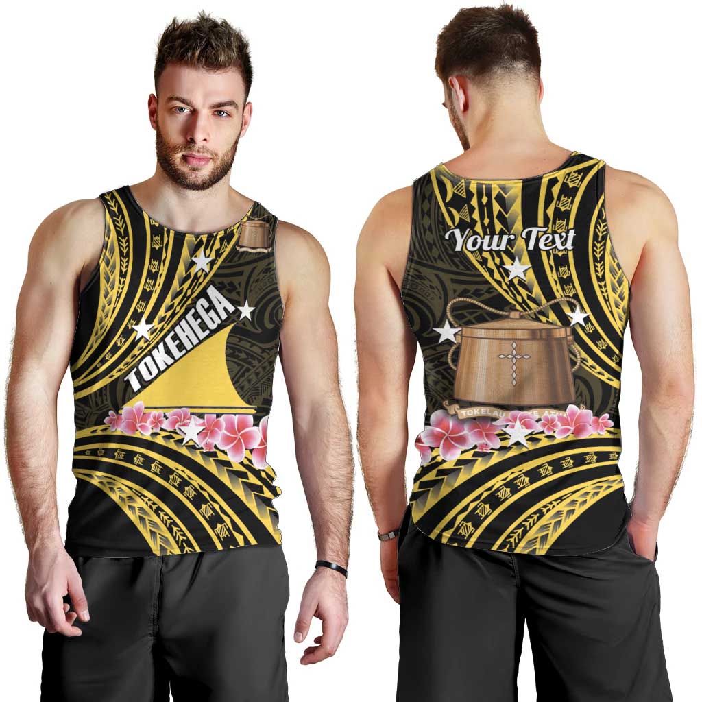 Personalised Tokelau Tokehega Day Men Tank Top Tokelauan Tatau Black Color LT14 - Polynesian Pride