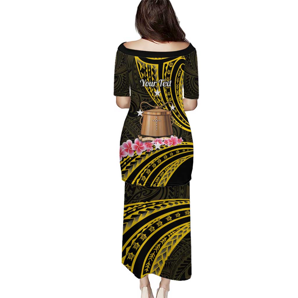 Personalised Tokelau Tokehega Day Puletasi Tokelauan Tatau Black Color LT14 - Polynesian Pride