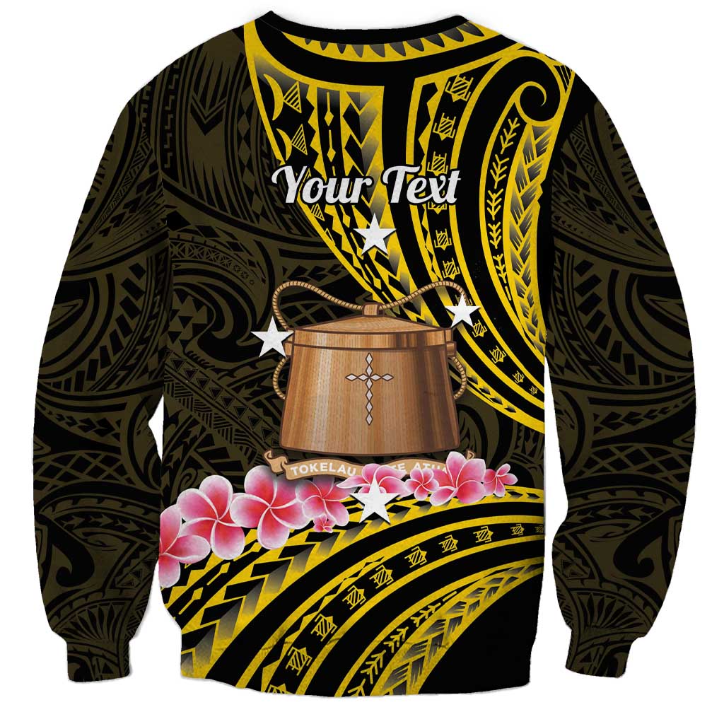 Personalised Tokelau Tokehega Day Sweatshirt Tokelauan Tatau Black Color LT14 - Polynesian Pride