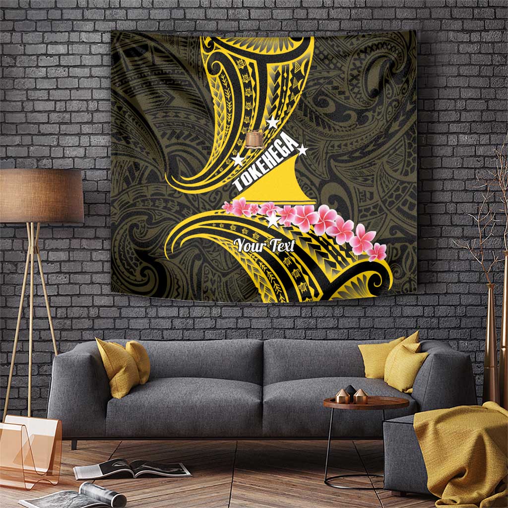 Personalised Tokelau Tokehega Day Tapestry Tokelauan Tatau Black Color LT14 Black - Polynesian Pride