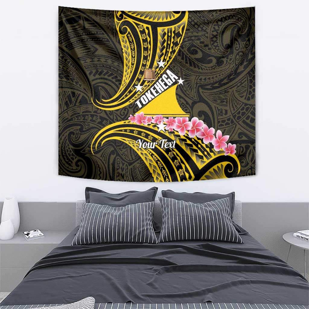 Personalised Tokelau Tokehega Day Tapestry Tokelauan Tatau Black Color LT14 - Polynesian Pride