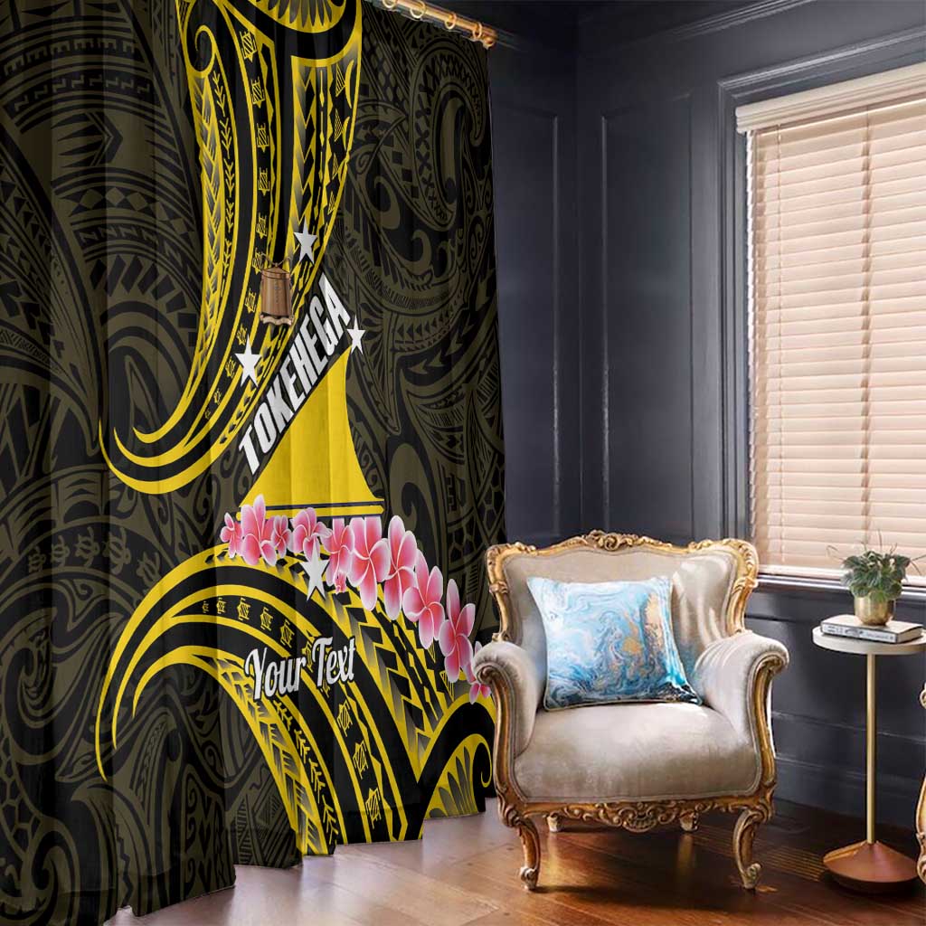 Personalised Tokelau Tokehega Day Window Curtain Tokelauan Tatau Black Color LT14 - Polynesian Pride