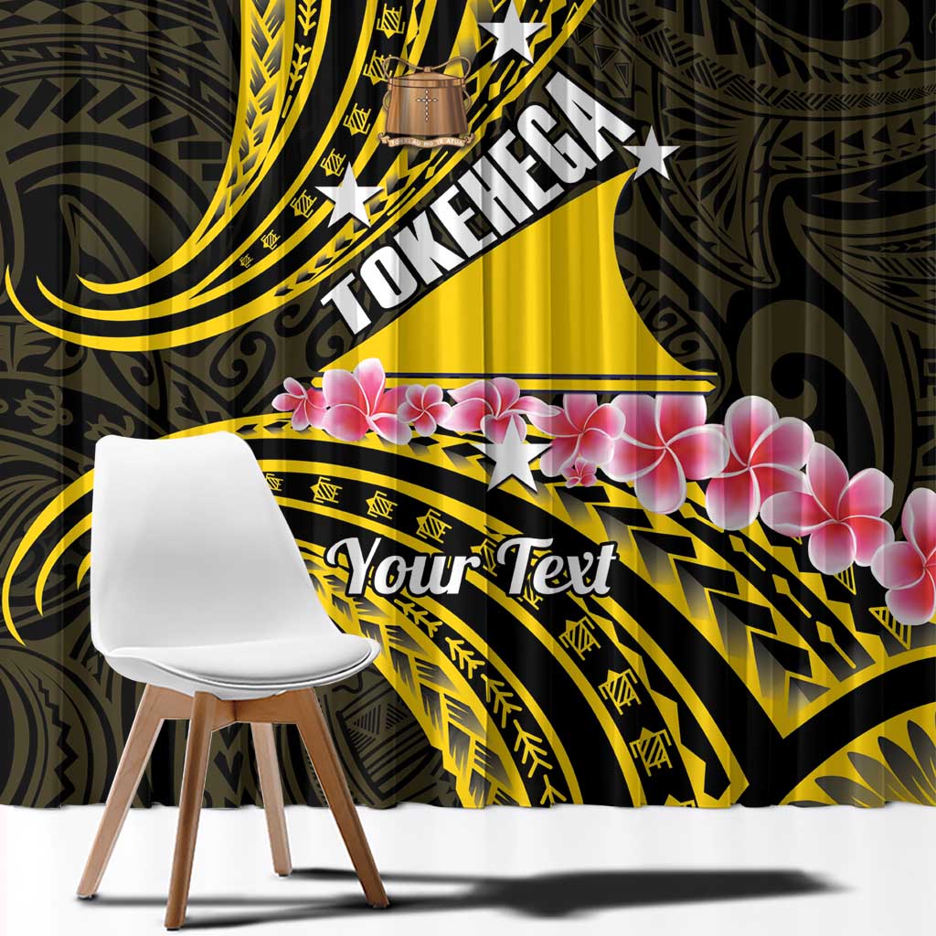 Personalised Tokelau Tokehega Day Window Curtain Tokelauan Tatau Black Color LT14 - Polynesian Pride