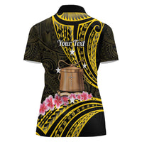 Personalised Tokelau Tokehega Day Women Polo Shirt Tokelauan Tatau Black Color LT14 - Polynesian Pride